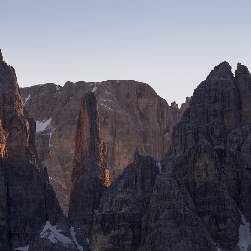 Campanil Bas, the symbol of the Brenta Dolomites | © Filippo Frizzera, 2018 Campanil Bas, the symbol of the Brenta Dolomites | © Filippo Frizzera, 2018